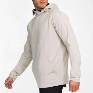Felpa con cappuccio da uomo in poliestere leggero, vestibilità slim, ad asciugatura rapida · 1