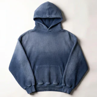 男士華夫格針織連帽衫 · 2