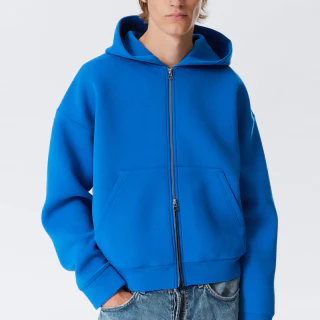 Schwerer Kapuzenpullover aus Polyester mit Reißverschluss für Herren · 2
