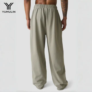 Men's oversized straight-leg cotton pants · 2