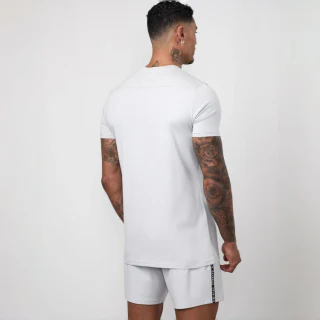 Schmal geschnittenes, schnell trocknendes, leichtes T-Shirt aus Baumwolle/Spandex für Herren · 3