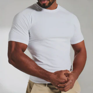 Schnell trocknendes, leichtes Raglan-T-Shirt aus Baumwolle/Spandex für Herren · 1