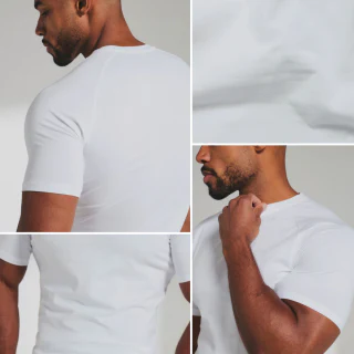 Schnell trocknendes, leichtes Raglan-T-Shirt aus Baumwolle/Spandex für Herren · 3