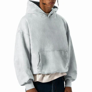 Men's boxy-fit heavyweight cotton hoodie · 2