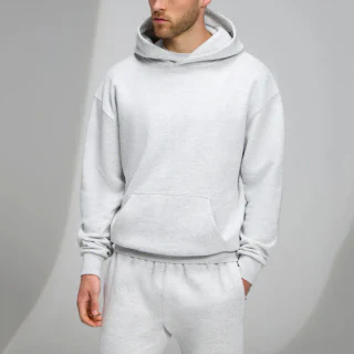 Felpa con cappuccio oversize da uomo a maniche lunghe · 1