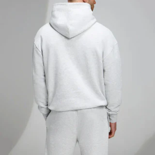 Felpa con cappuccio oversize da uomo a maniche lunghe · 2