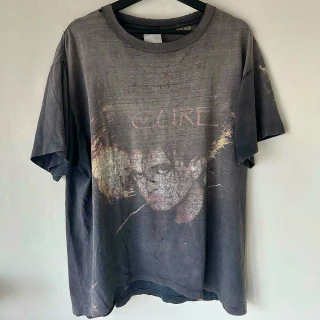 Men's oversized acid-wash cotton T-shirt · 1