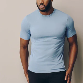 Men's quick-dry cotton/spandex T-shirt · 1