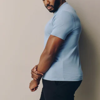 Men's quick-dry cotton/spandex T-shirt · 4