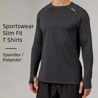 Men's slim-fit quick-dry lightweight T-shirt · 1