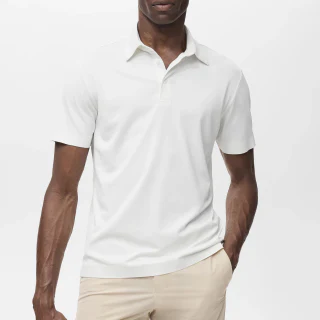 Men's quick-dry lightweight polyester/spandex polo shirt · 1
