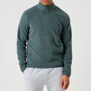 Heavyweight half-zip polyester hoodie · 1