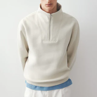 Men's heavyweight half-zip sweatshirt · 1
