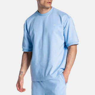 T-shirt oversize col rond homme en coton · 400 g/m² · 1