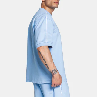 T-shirt oversize col rond homme en coton · 400 g/m² · 2
