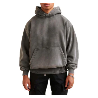 Sweat à capuche oversize en coton pour homme · 1