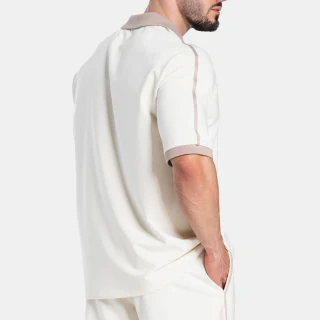 Herren-Poloshirt aus leichter, übergroßer Baumwolle · 260 g/m² · 2