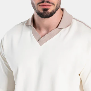 Herren-Poloshirt aus leichter, übergroßer Baumwolle · 260 g/m² · 4