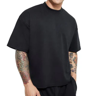 Men's oversized boxy-fit cotton T-shirt · 4