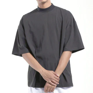 Übergroßes, kastenförmiges Herren-T-Shirt aus schwerer Baumwolle · 1