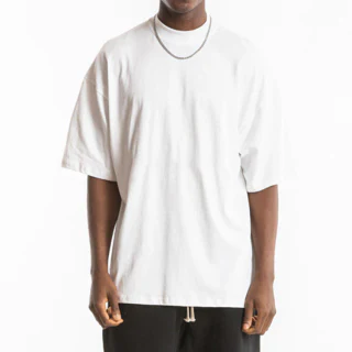 Übergroßes, kastenförmiges Herren-T-Shirt aus schwerer Baumwolle · 5