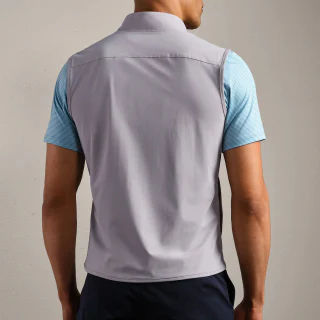 เสื้อแจ็คเก็ตคอกลมแขนกุดผู้ชาย · 2