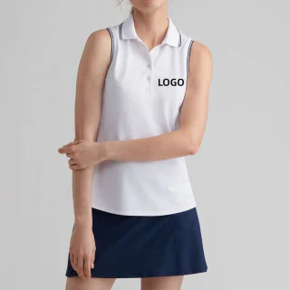 Schnell trocknendes, ärmelloses Kinderhemd aus Polyester/Spandex · 1
