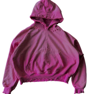 Sweat à capuche en coton épais coupe boxy · 1