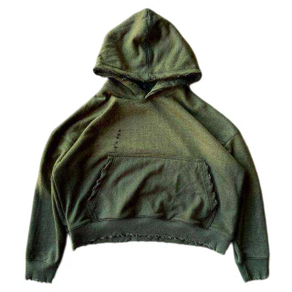 Sweat à capuche en coton épais coupe boxy · 2