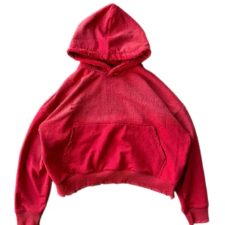 Sweat à capuche en coton épais coupe boxy · 4