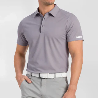 Polo de poliéster/spandex de secado rápido para hombre · 1