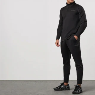 쿼터 지퍼 긴팔 트레이닝 탑 · 2