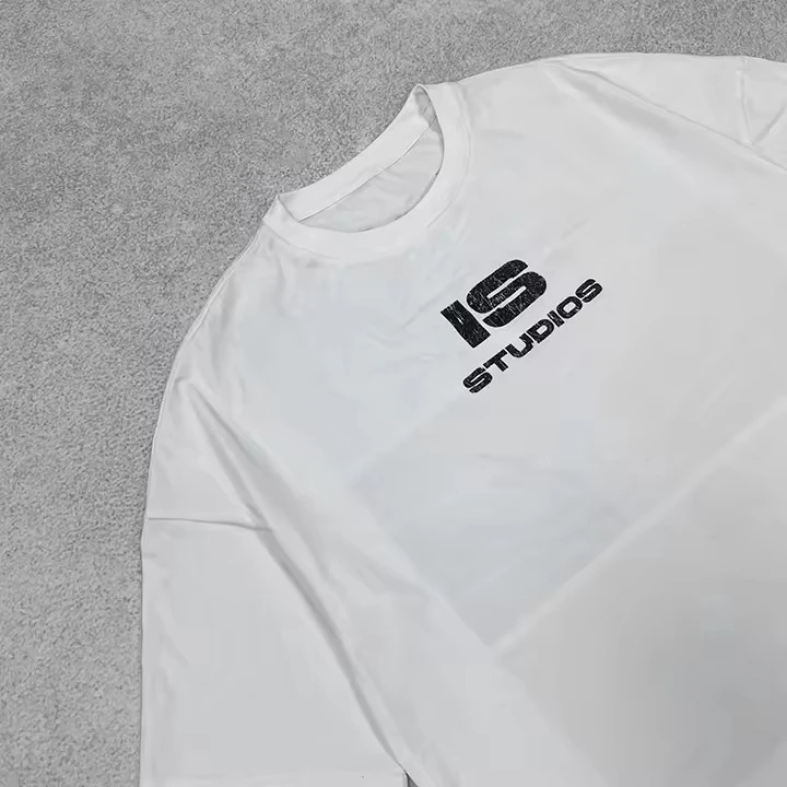 Camiseta masculina oversized de algodão pesado com ajuste quadrado · 3