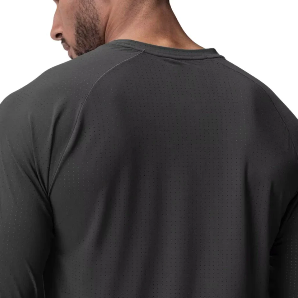 T-shirt oversize da uomo in cotone a maniche lunghe · 5