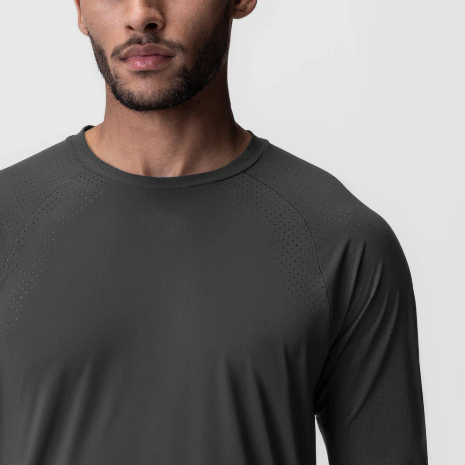 T-shirt oversize da uomo in cotone a maniche lunghe · 6