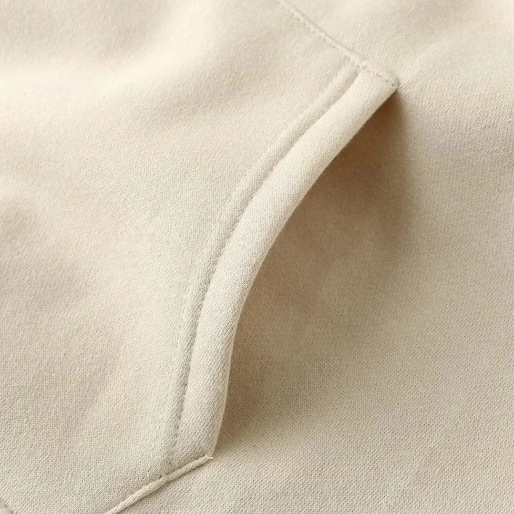 Sweat à capuche zippé oversize en coton épais pour homme · 6