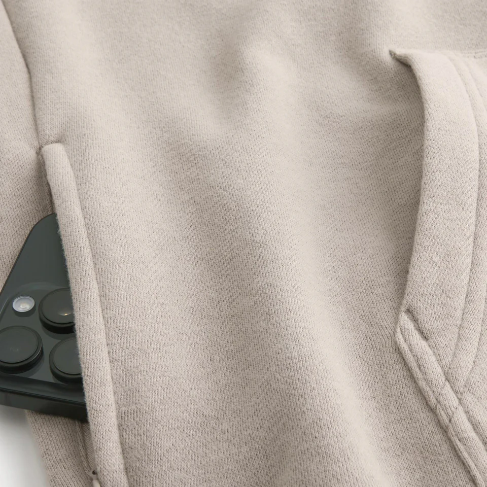 Men's quarter-zip cotton hoodie · 3