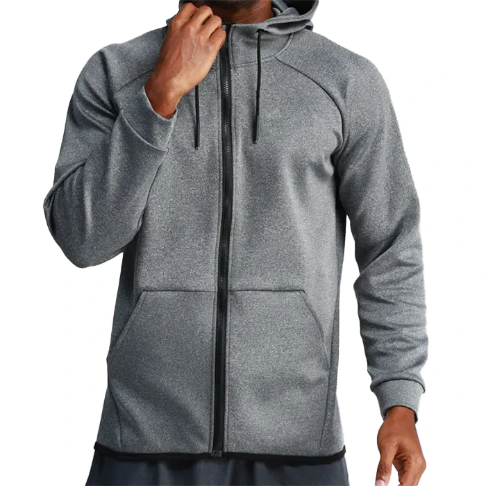 Men's zip-up cotton hoodie · 3