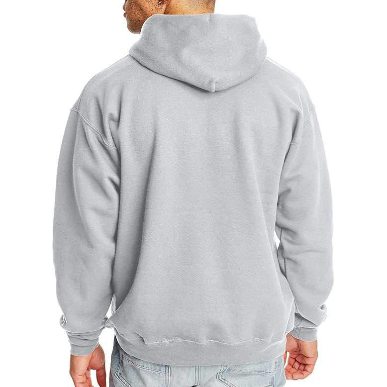 Felpa con cappuccio da uomo in cotone con zip · 2