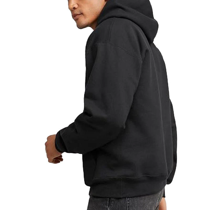Felpa con cappuccio da uomo in cotone con zip · 5