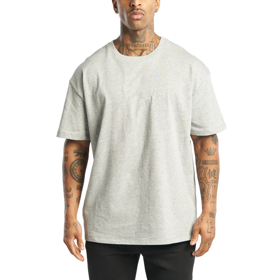 Übergroßes Herren-T-Shirt aus schwerer Baumwolle · 1