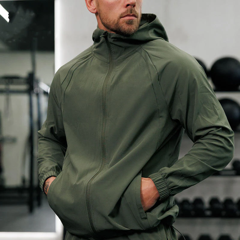 Men's lightweight zip-up polyester tracksuit · 1