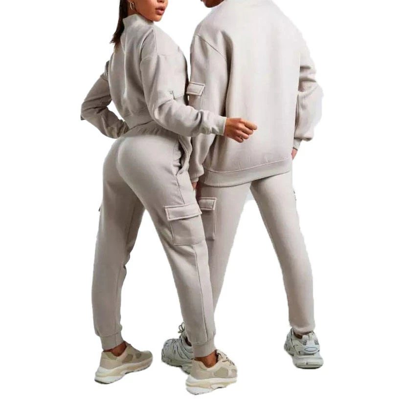 Unisex-Trainingsanzug aus Baumwolle mit schmaler Passform · 2