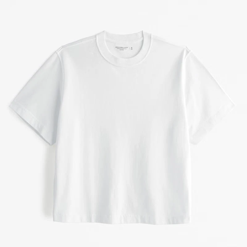 Übergroßes, schweres Baumwoll-T-Shirt mit Rundhalsausschnitt · 5