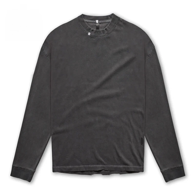 T-shirt girocollo da uomo a maniche lunghe pesante · 3