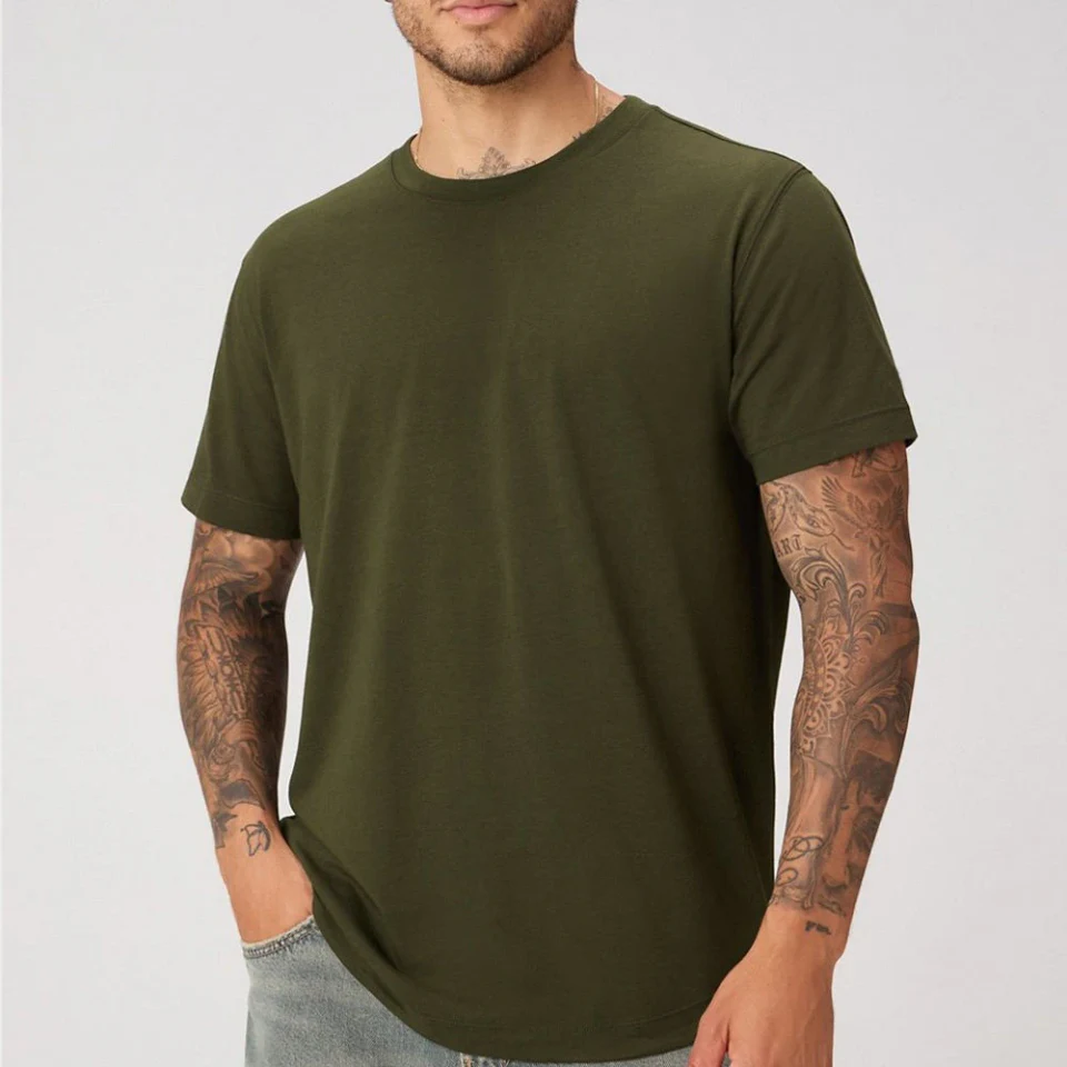 Camiseta masculina de algodão · 1