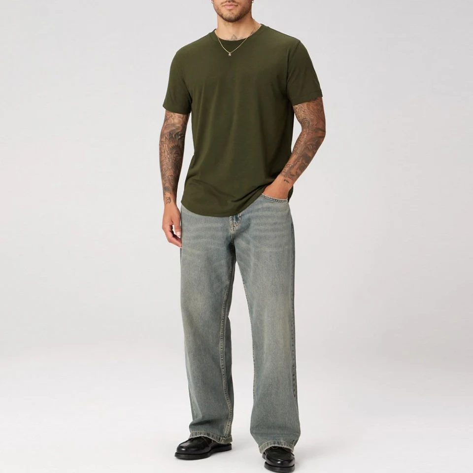 Camiseta masculina de algodão · 3