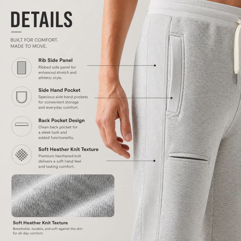 Men's cotton/polyester joggers · 2