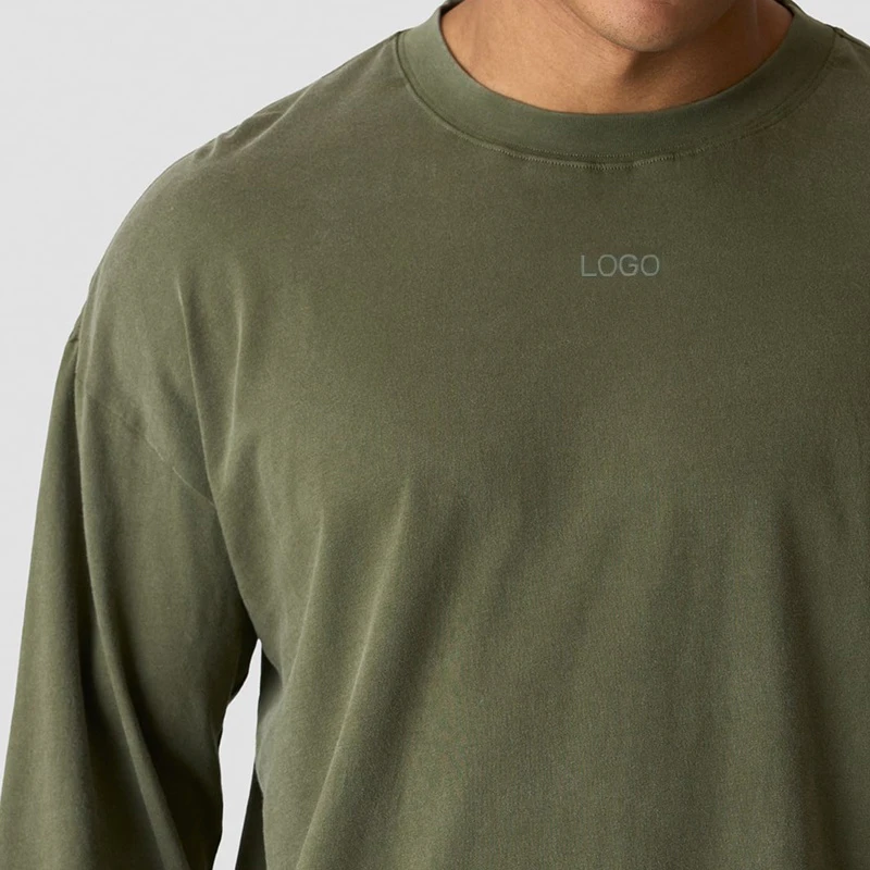 Langärmliges Herren-T-Shirt aus Baumwolle · 2