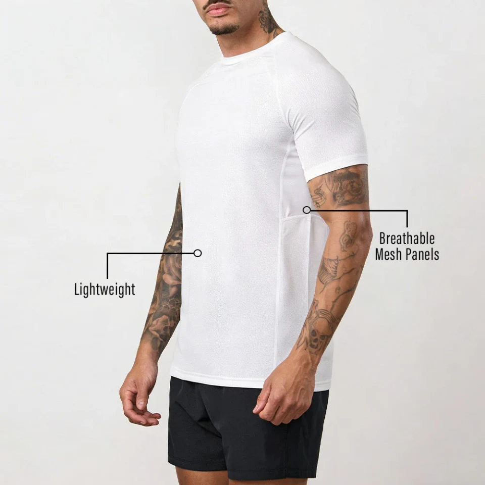 T-shirt léger à séchage rapide pour hommes · 3